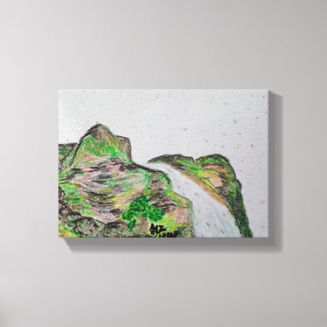 PastellOljemålning i Canvass Canvastryck (Framsida)