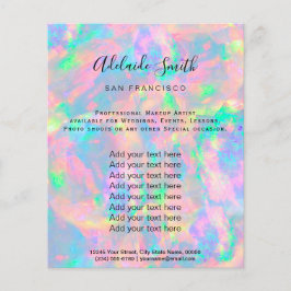 Pastellopal FAUX-holograf Flyer