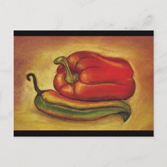 Pastellpaprika Vykort (Framsida)