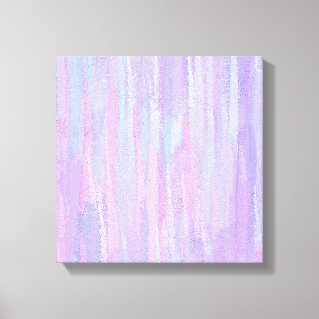 Pastellpenseldrag, Abstrakt Art Canvastryck (Framsida)