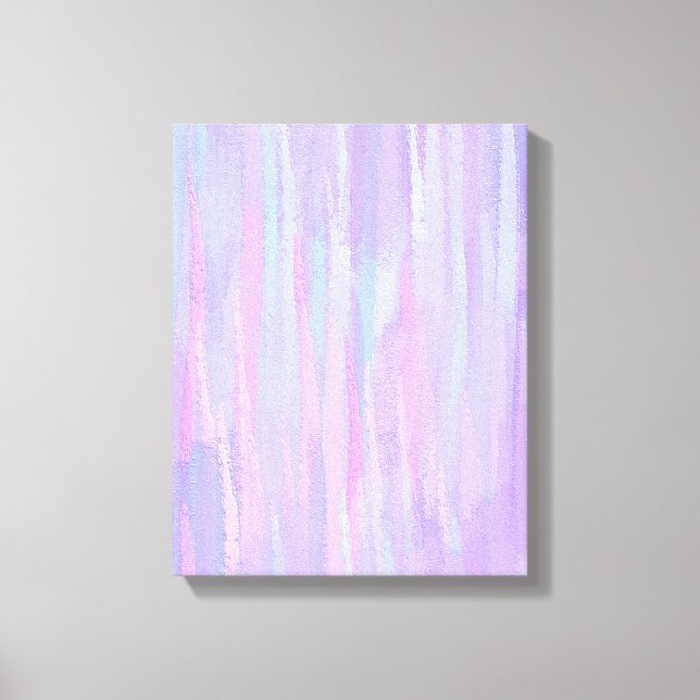 Pastellpenseldrag, Abstrakt Art Canvastryck (Framsida)