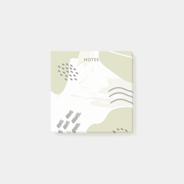 Pastellpenseldrag för Abstrakt Post-it Block (Framsida)