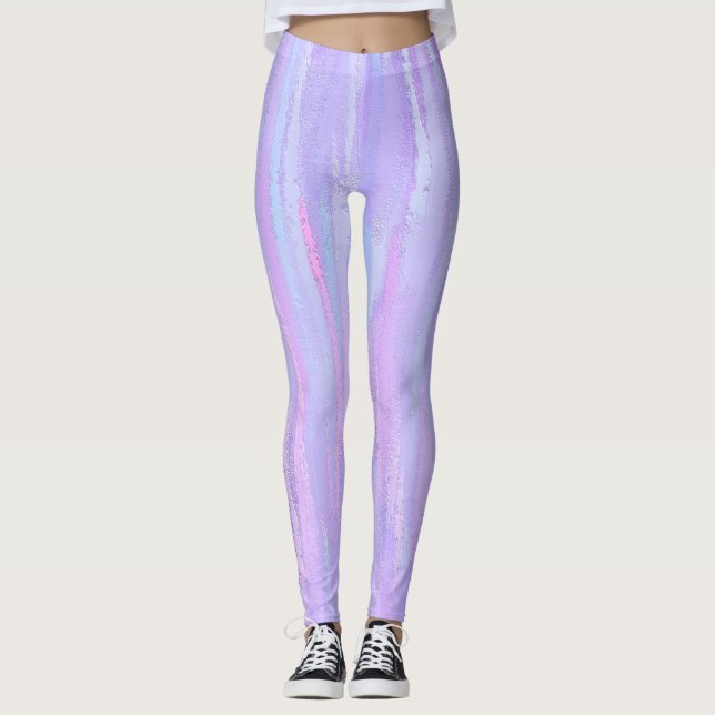 Pastellpenseldrag Leggings (Framsida)