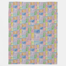 Pastellpil Stor fastsatt glaseffekt Fleecefilt