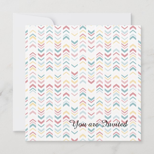 Pastellpilar Inbjudningar (Framsida)