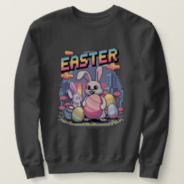 Pastellpixelering Lång Ärmad Tröja
