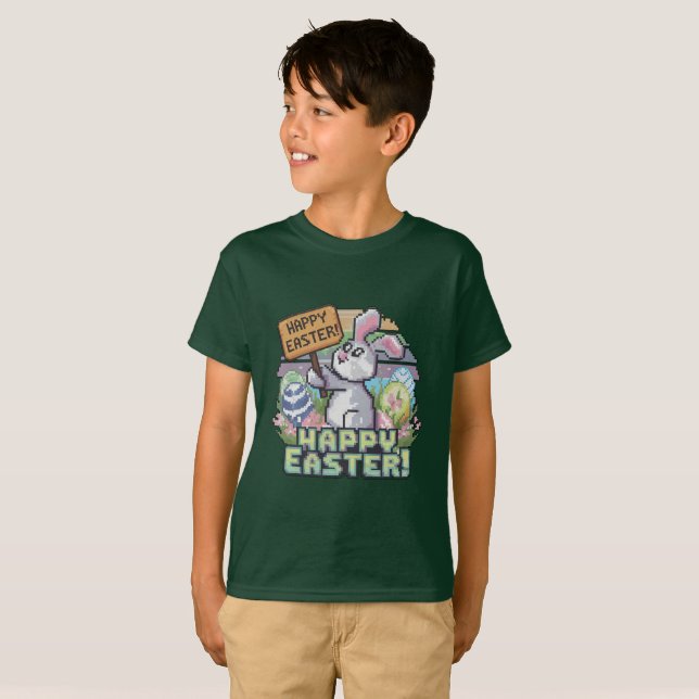 Pastellpixelering T Shirt (Hel framsida)