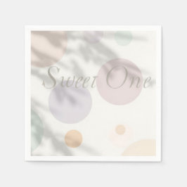 Pastellprickade födelsedagsservetter Mjuk Estetisk Pappersservett