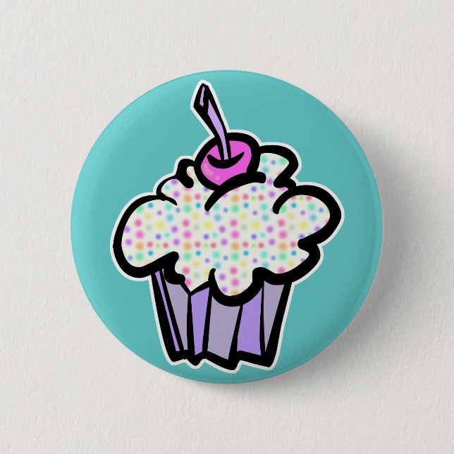pastellprickar cupcake knapp (Framsida)