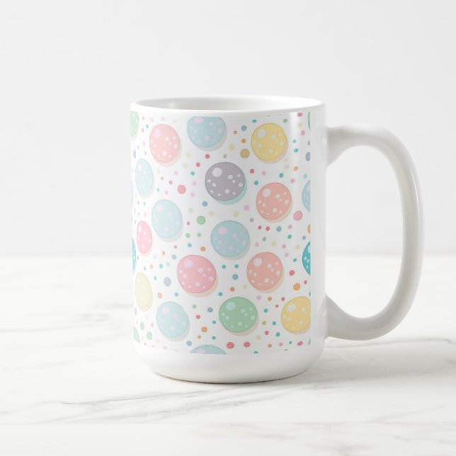 Pastellprickar Ofullkomlig mönster Kaffemugg (Höger)