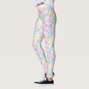 Pastellprickar Ofullkomlig mönster Leggings