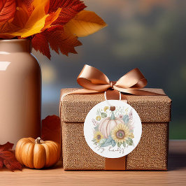 Pastellpumpa och boho blomstergods anpassad gåvor etiketter