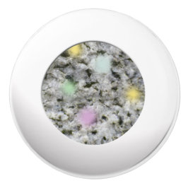 Pastellpunkter för geologi White Granite Sten Stru Knopp