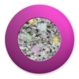 Pastellpunkter för geologi White Granite Sten Stru Knopp