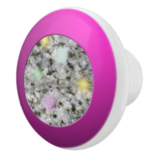 Pastellpunkter för geologi White Granite Sten Stru Knopp