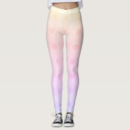 Pastellpunktsbensin, aktiva kläder leggings