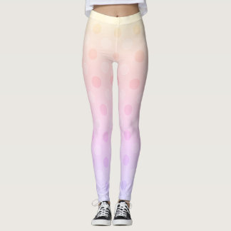 Pastellpunktsbensin, aktiva kläder leggings
