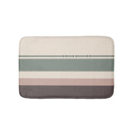 Pastellränder Minimalistisk Hemdekor Badrumsmatta