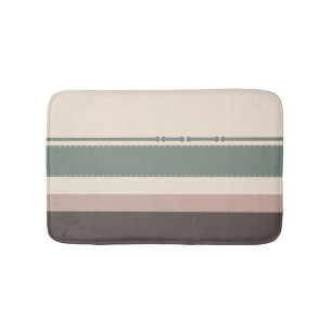 Pastellränder Minimalistisk Hemdekor Badrumsmatta