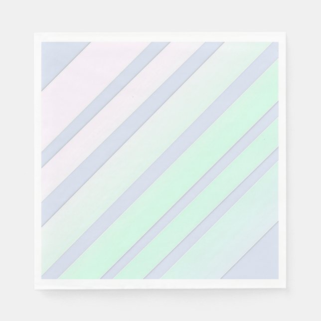 Pastellränder Pappersservett (Framsidan)