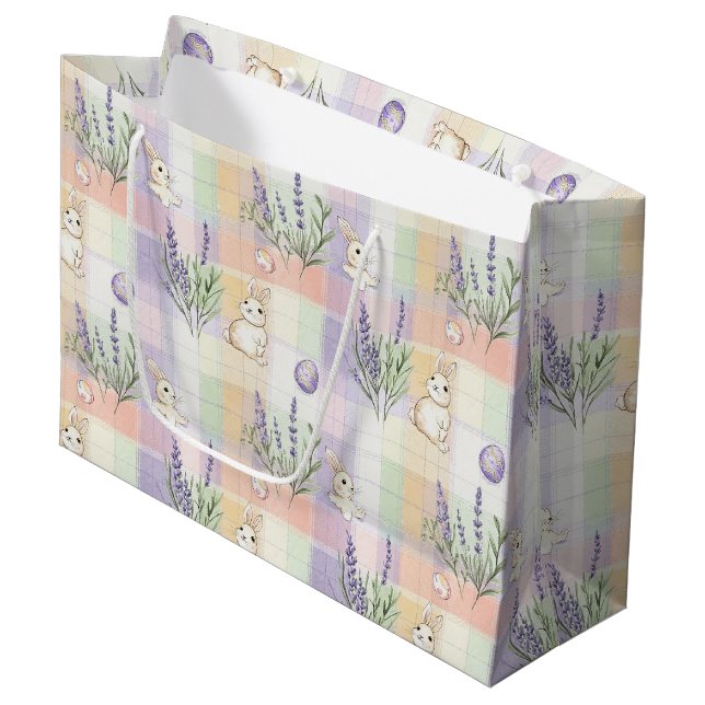 Pastellrandig påskharpattern (Framsidan Vinklad)
