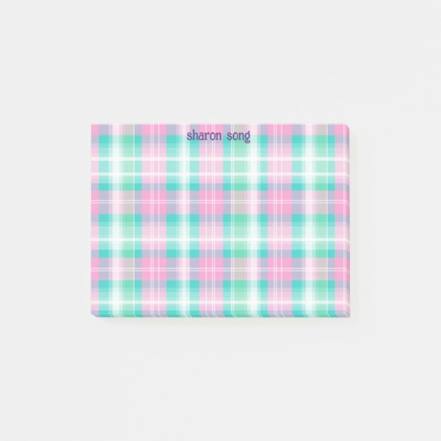 pastellrandig post-it-lapp post-it block (Framsida)