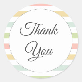 Pastellrandigt, färgat tack runt klistermärke