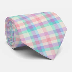 Pastellrandigt Mönster Slips