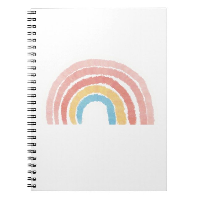 Pastellregnbåge Anteckningsbok (Framsidan)