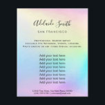 pastellregnbåge flygblad<br><div class="desc">skönhetssalon professionell makeup artist fluor</div>