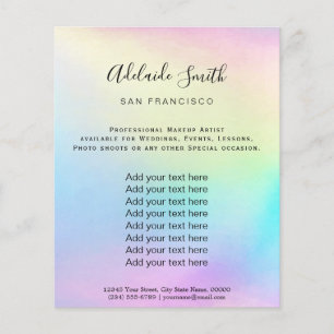 pastellregnbåge flygblad