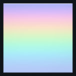 Pastellregnbåge Fototryck<br><div class="desc">En gradient för pastellregnbåge i färg.</div>