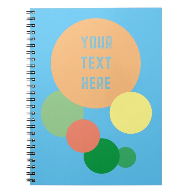 Pastellregnbåge konetti Spiral Fotbok - bärbar dat Anteckningsbok (Framsidan)