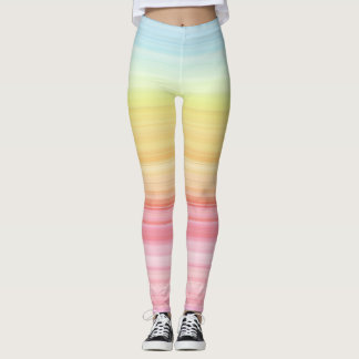 Pastellregnbåge Leggings
