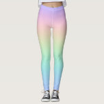 Pastellregnbåge Leggings<br><div class="desc">En gradient för pastellregnbåge i färg.</div>
