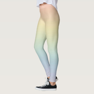 Pastellregnbåge leggings