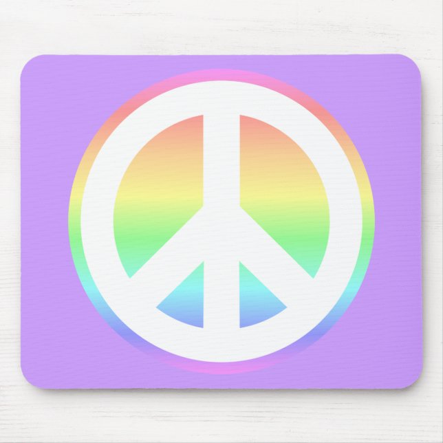 Pastellregnbåge Musmatta (Framsidan)