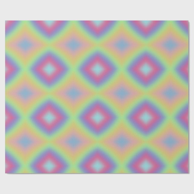 Pastellregnbåge Presentpapper (Platt)