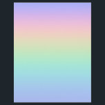 Pastellregnbåge Reklamblad<br><div class="desc">En gradient för pastellregnbåge i färg.</div>
