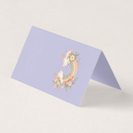 Pastellregnbågspresentationsmateriel kort