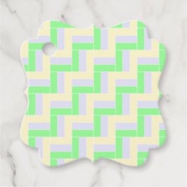 Pastellrektangelmönster med vita streckade linjer gåvor etiketter