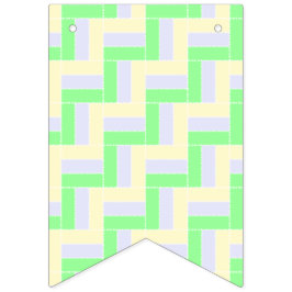 Pastellrektangelmönster med vita streckade linjer vimplar