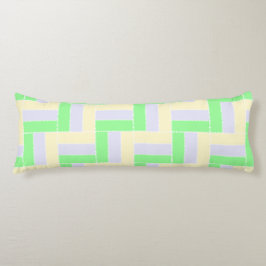 Pastellrektanglar Mönster vit streckad Linjer Kroppskudde