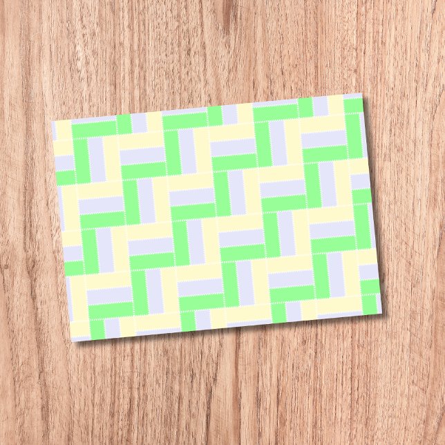 Pastellrektanglar Mönster vit streckad Linjer Post-it Block (Skapare uppladdad)