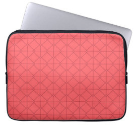 Pastellröd, coola, trendig, dekorativ illustration laptop fodral