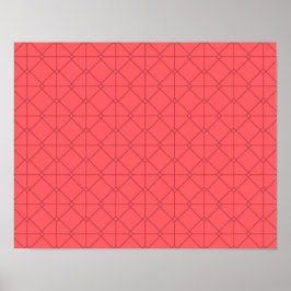 Pastellröd, coola, trendig, dekorativ illustration poster