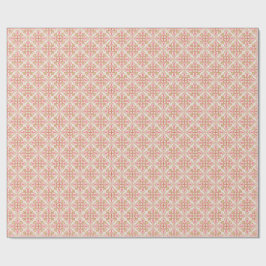 Pastellröd, rosa och grön inslagsduk för högtider presentpapper