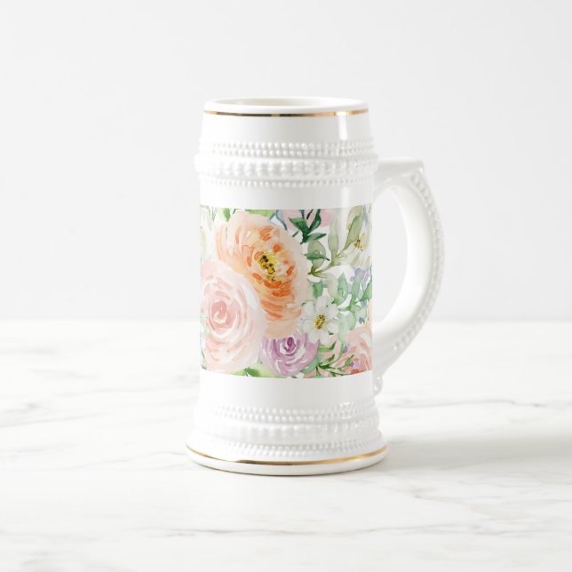 Pastellromantisk trädgård sejdel (Framsida höger)