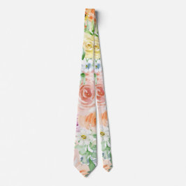 Pastellromantisk trädgård slips