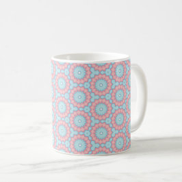 Pastellrosettgeometri Kaffemugg